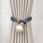 Elegant Curtain Tieback with Decorative Pearl | Kelmera