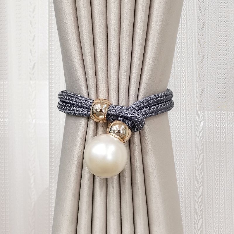 Elegant Curtain Tieback with Decorative Pearl | Kelmera