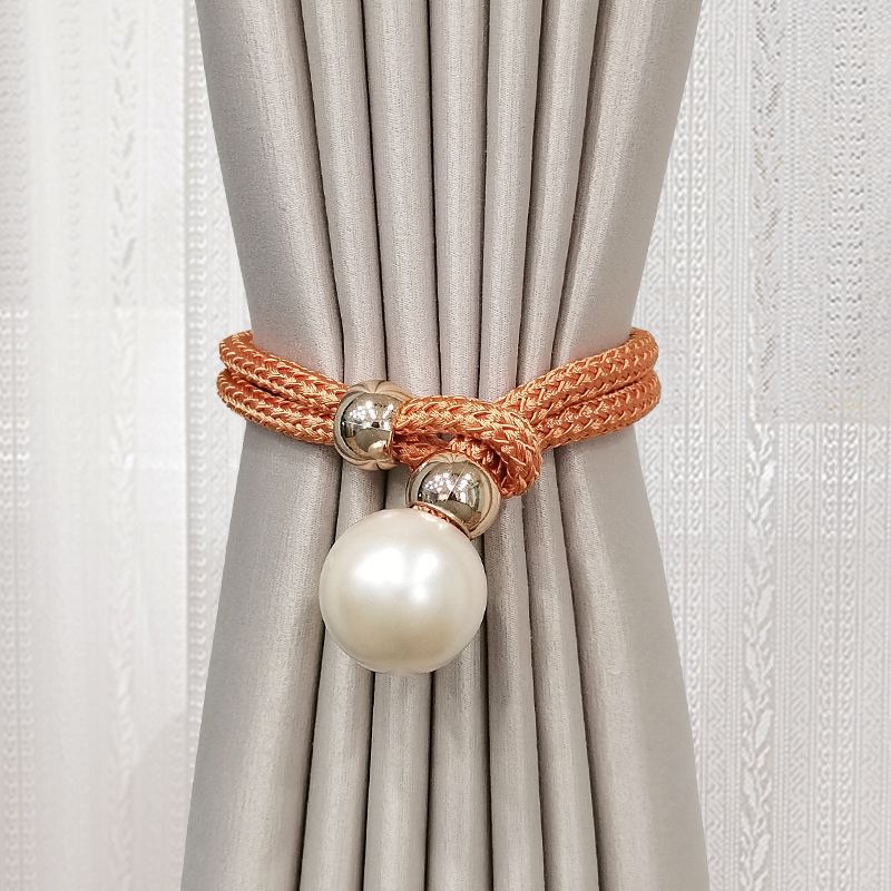 Elegant Curtain Tieback with Decorative Pearl | Kelmera