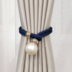 Elegant Curtain Tieback with Decorative Pearl | Kelmera