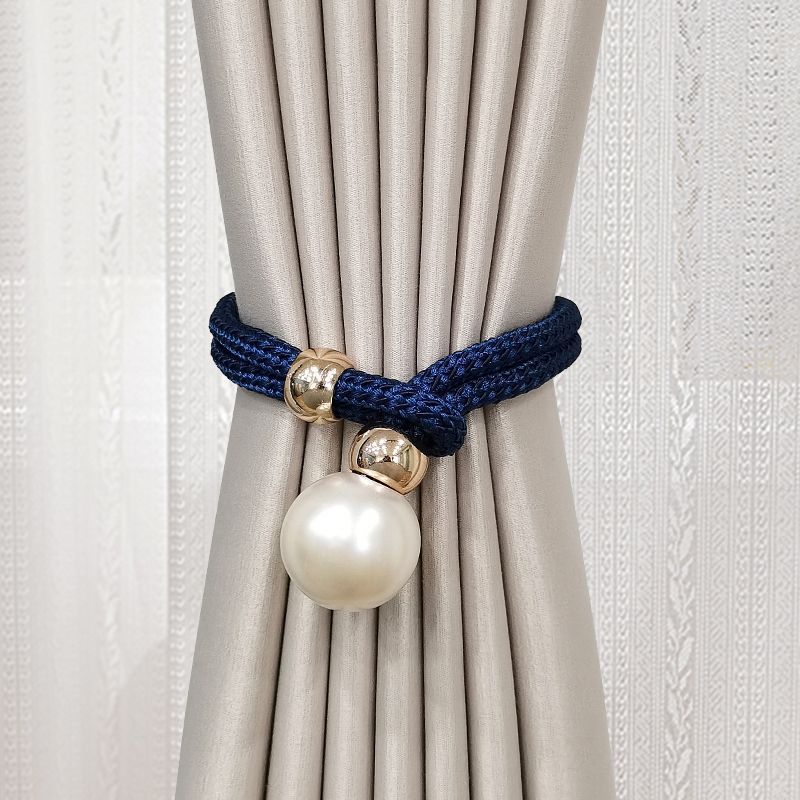 Elegant Curtain Tieback with Decorative Pearl | Kelmera