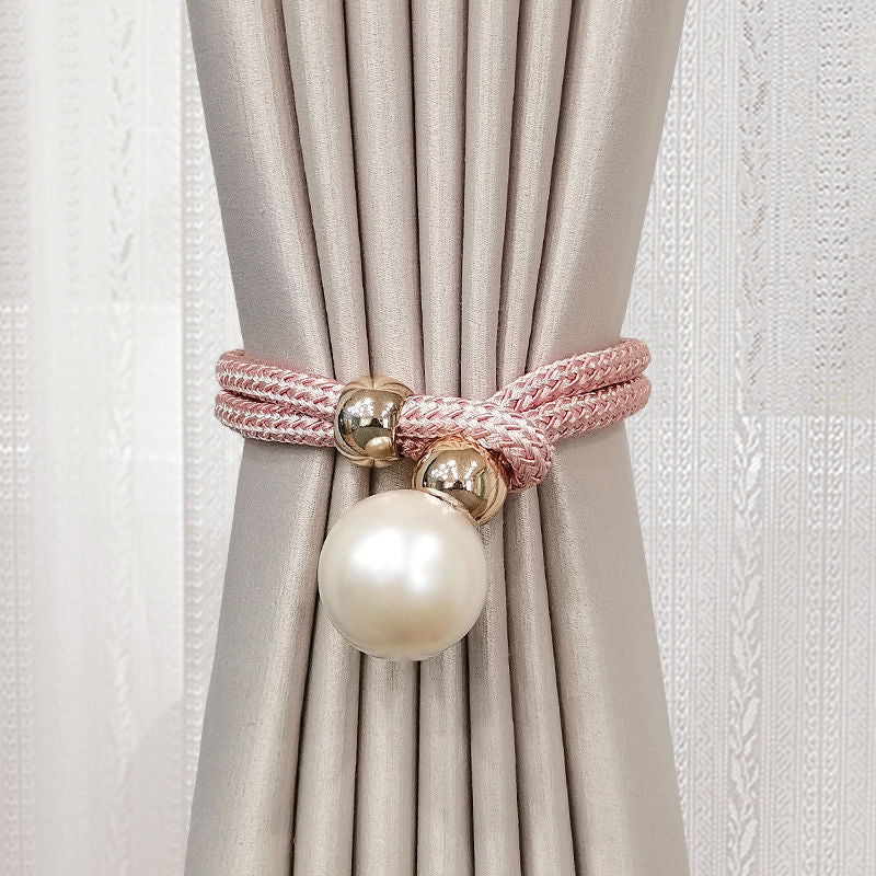 Elegant Curtain Tieback with Decorative Pearl | Kelmera