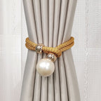 Elegant Curtain Tieback with Decorative Pearl | Kelmera