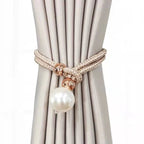Elegant Curtain Tieback with Decorative Pearl | Kelmera