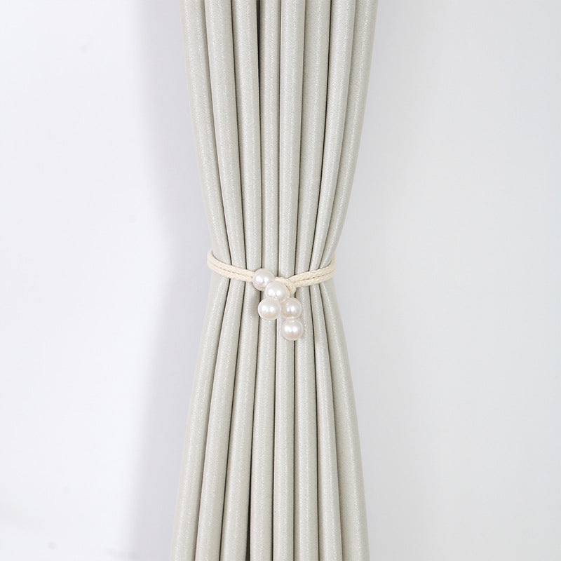Elegant Curtain Tieback with Pearl Trim | Kelmera