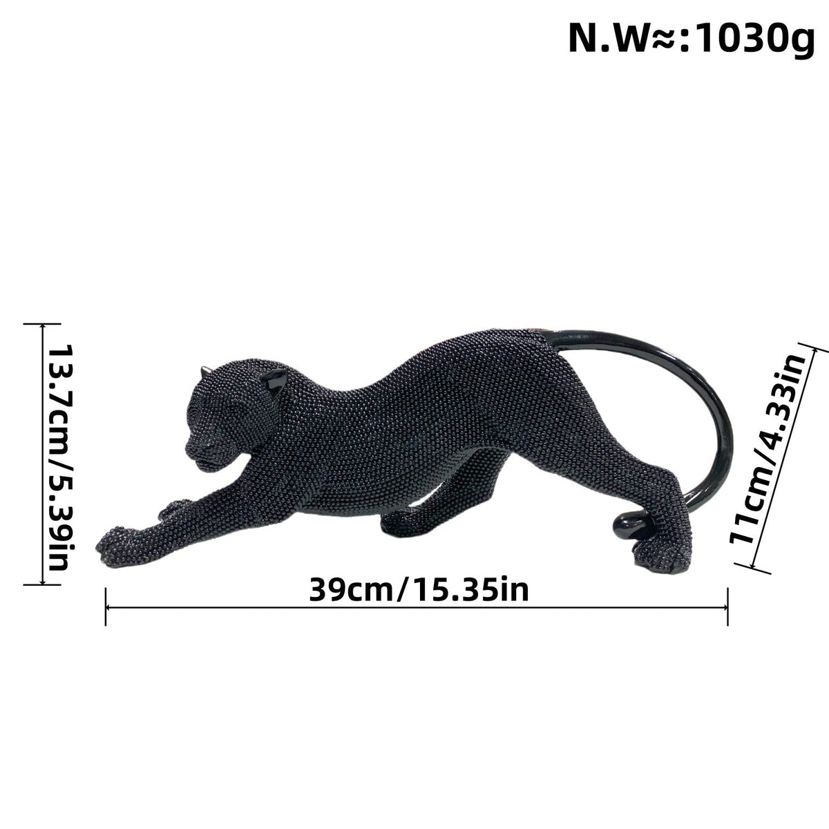 Elegant Decorative Figure of a Panther | Kelmera