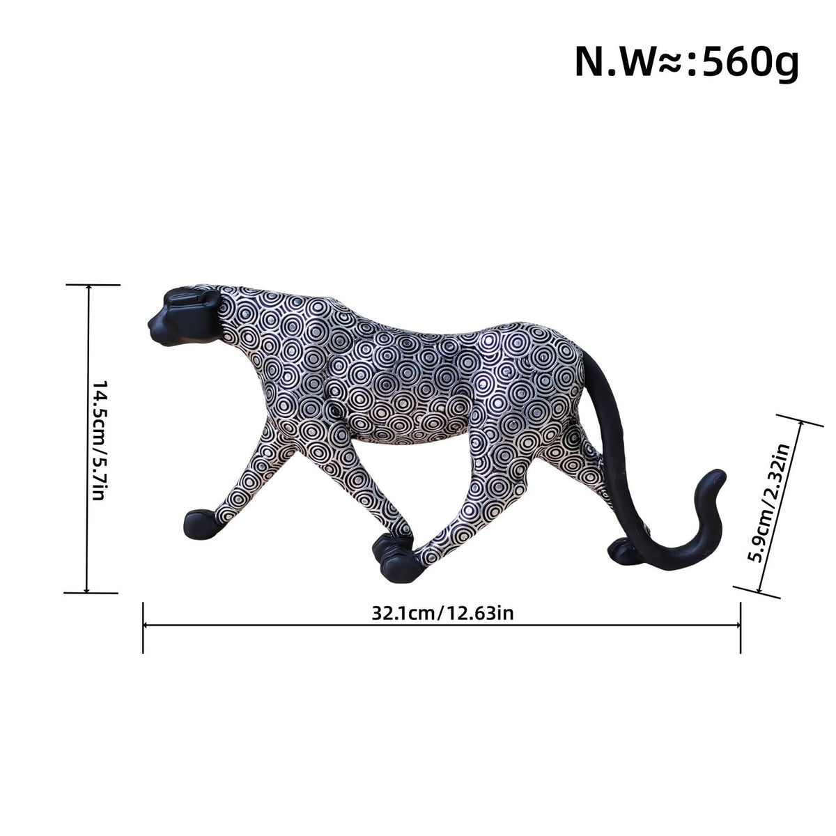 Elegant Decorative Figure of a Panther | Kelmera