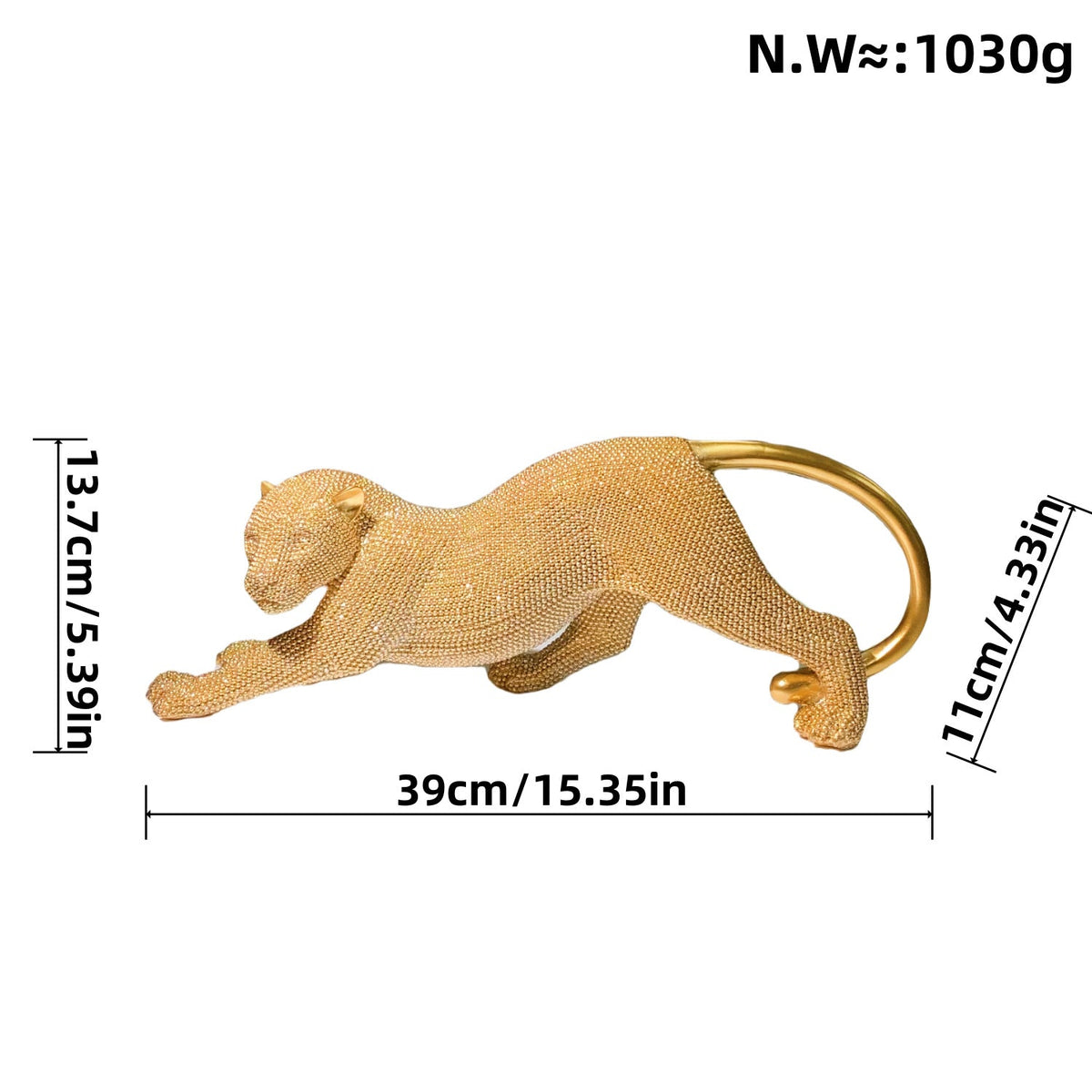Elegant Decorative Figure of a Panther | Kelmera