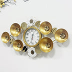 Elegant Decorative Wall Clock with Floral Accents | Kelmera