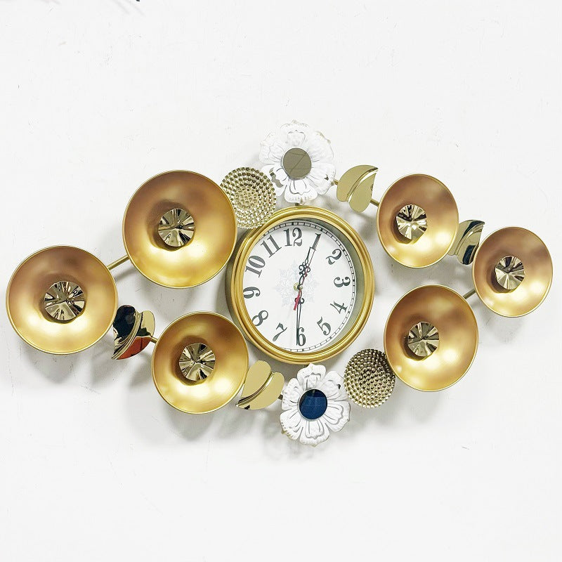 Elegant Decorative Wall Clock with Floral Accents | Kelmera