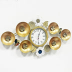 Elegant Decorative Wall Clock with Floral Accents | Kelmera