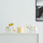 Elegant Elephant Figure made of High-Quality Ceramic | Kelmera