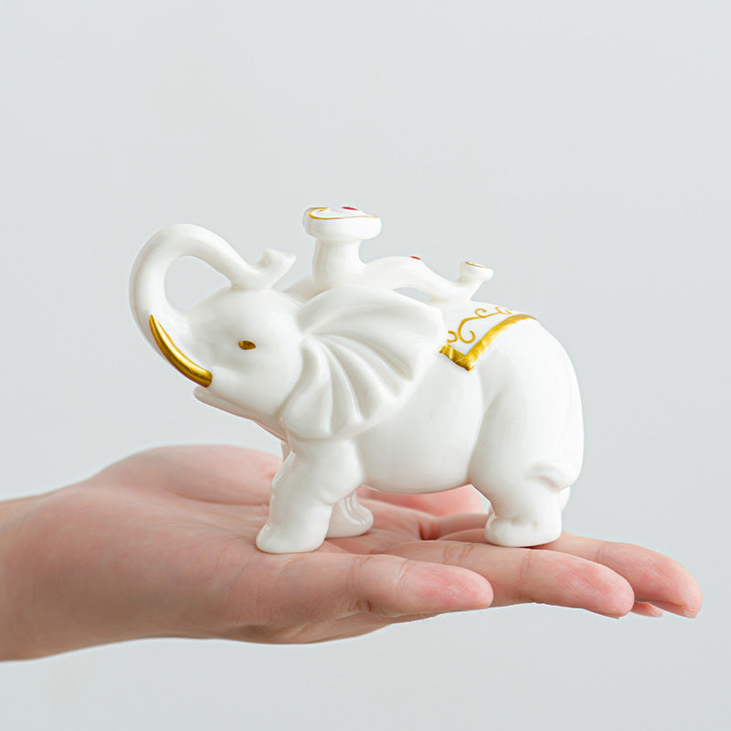 Elegant Elephant Figure made of High-Quality Ceramic | Kelmera