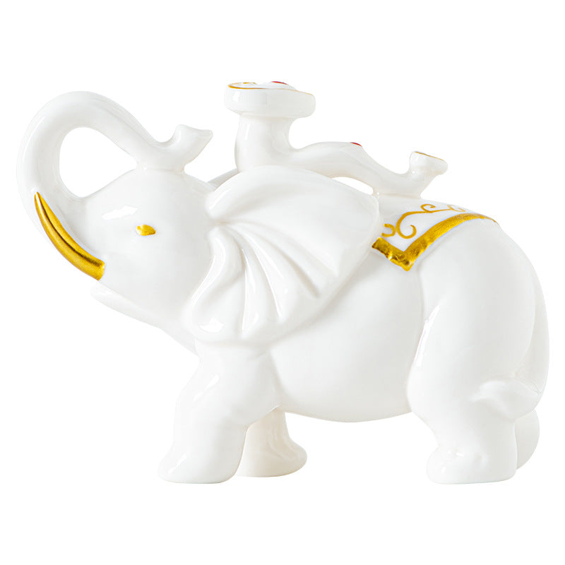 Elegant Elephant Figure made of High-Quality Ceramic | Kelmera