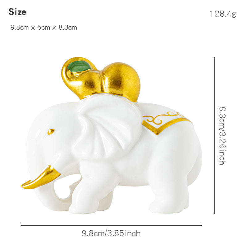 Elegant Elephant Figure made of High-Quality Ceramic | Kelmera