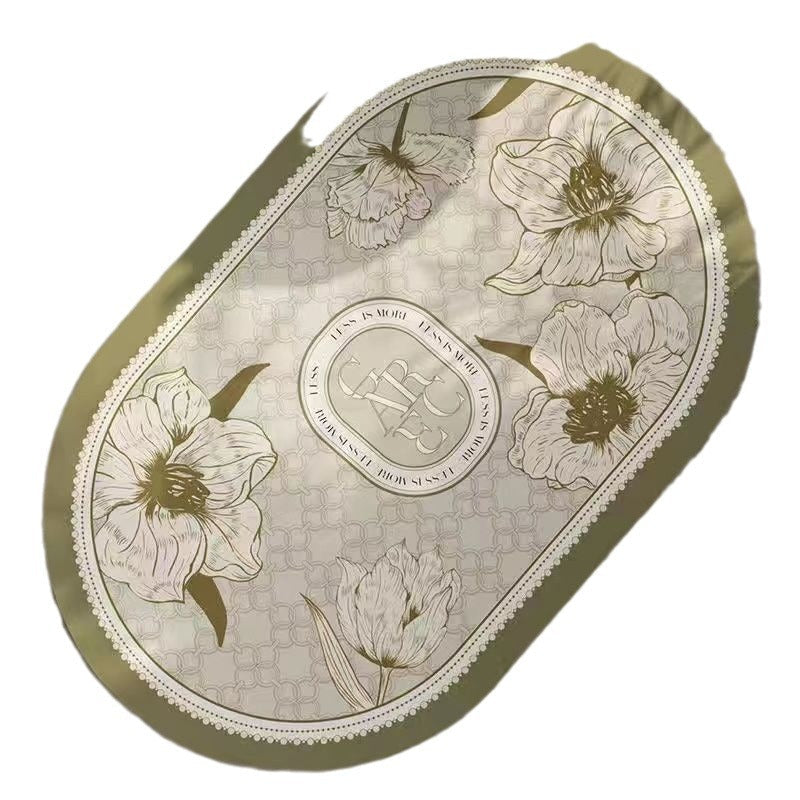 Elegant Floral Design Bath Mat | Kelmera
