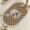 Elegant Floral Design Bath Mat | Kelmera