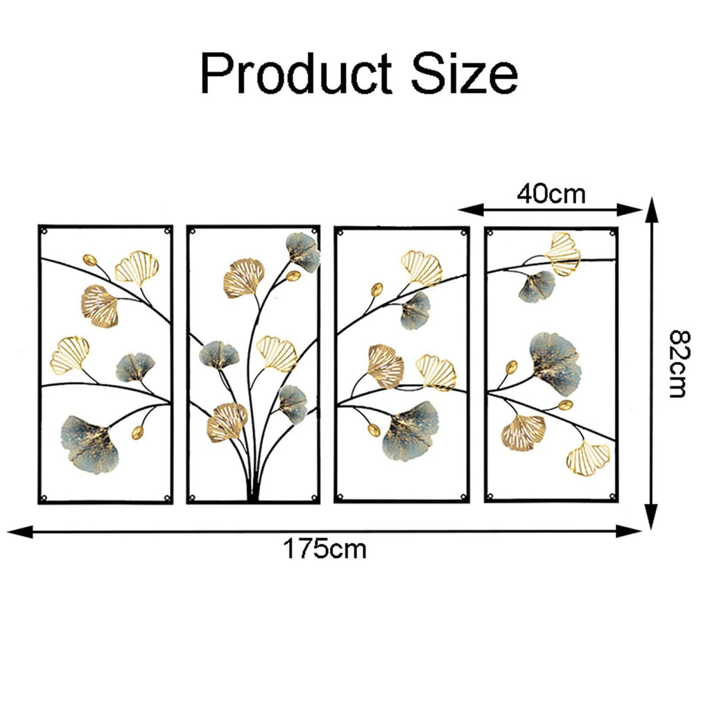 Elegant Floral Metal Wall Art Sculpture | Kelmera