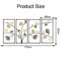 Elegant Floral Metal Wall Art Sculpture | Kelmera