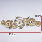 Elegant Floral Metal Wall Sculpture | Kelmera