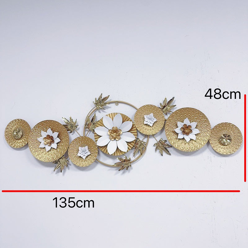 Elegant Floral Metal Wall Sculpture | Kelmera