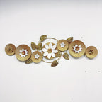 Elegant Floral Metal Wall Sculpture | Kelmera