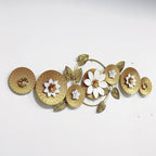 Elegant Floral Metal Wall Sculpture | Kelmera