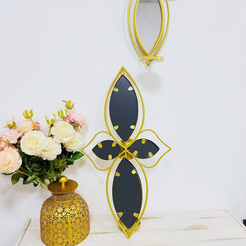 Elegant Floral Wall Mirror with Decorative Metal Design | Kelmera