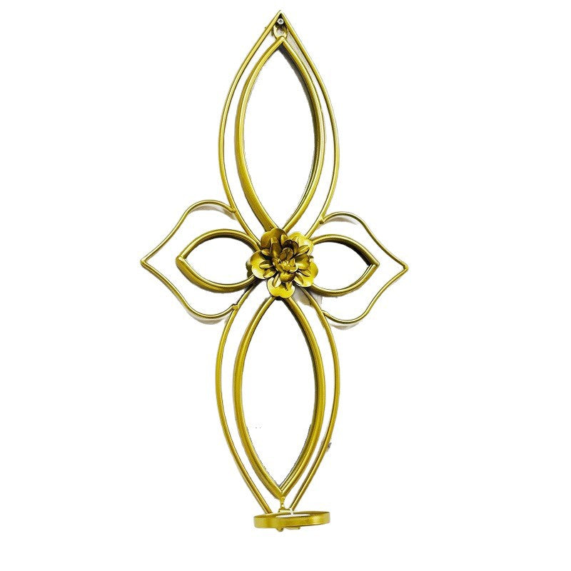 Elegant Floral Wall Mirror with Decorative Metal Design | Kelmera