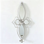 Elegant Floral Wall Mirror with Decorative Metal Design | Kelmera
