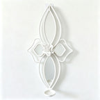 Elegant Floral Wall Mirror with Decorative Metal Design | Kelmera