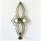 Elegant Floral Wall Mirror with Decorative Metal Design | Kelmera