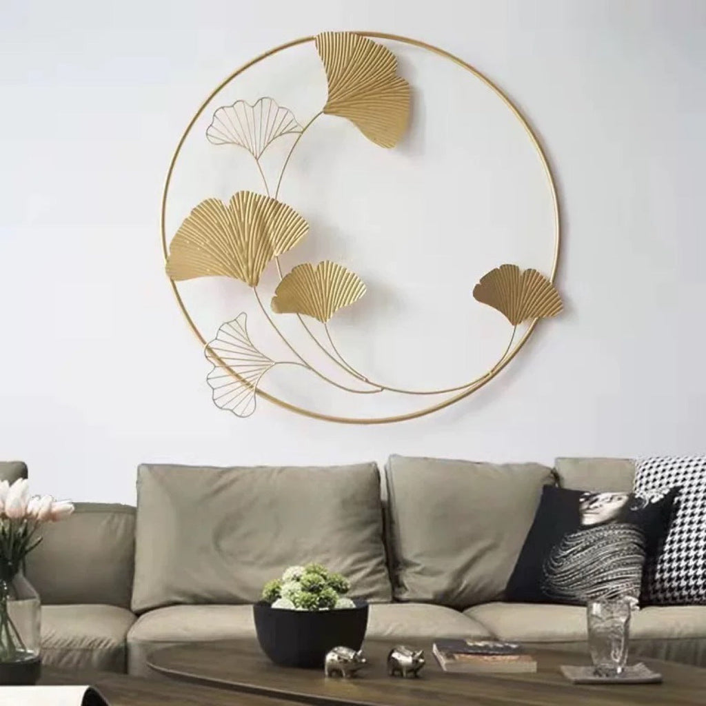 Elegant Ginkgo Leaf Decorative Wall Art Sculpture | Kelmera