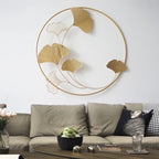 Elegant Ginkgo Leaf Decorative Wall Art Sculpture | Kelmera