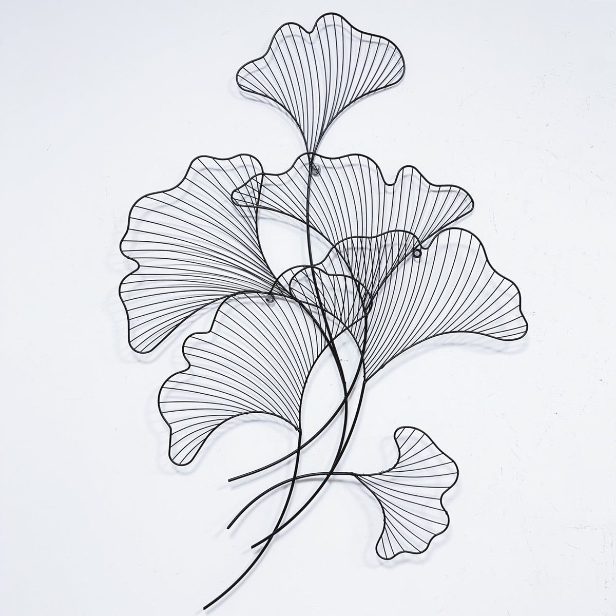 Elegant Ginkgo Leaf Metal Wall Sculpture | Kelmera