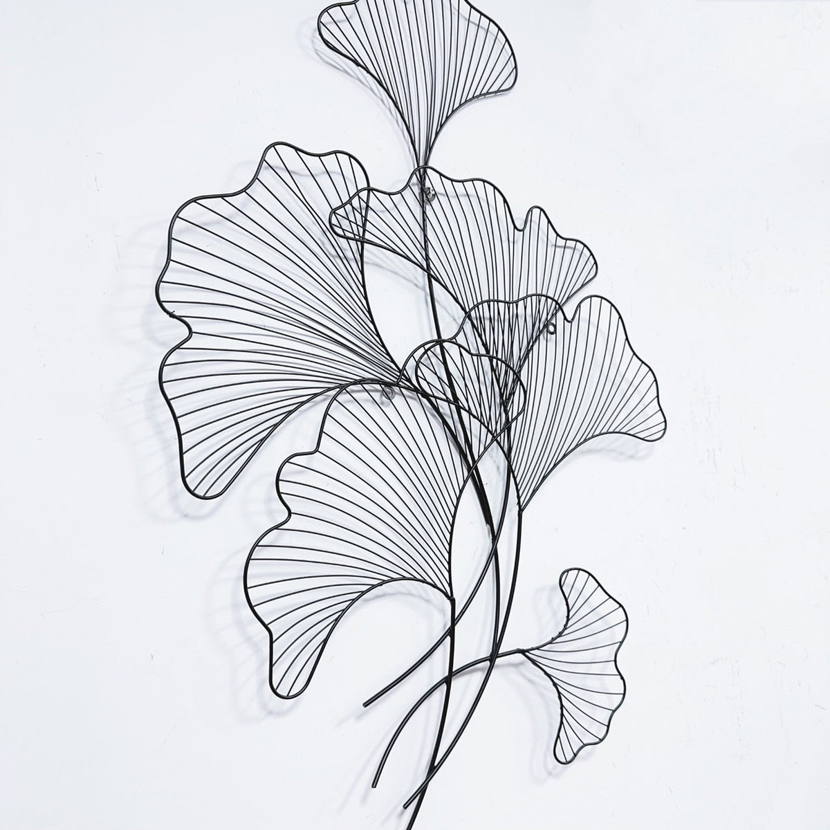 Elegant Ginkgo Leaf Metal Wall Sculpture | Kelmera