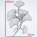 Elegant Ginkgo Leaf Metal Wall Sculpture | Kelmera