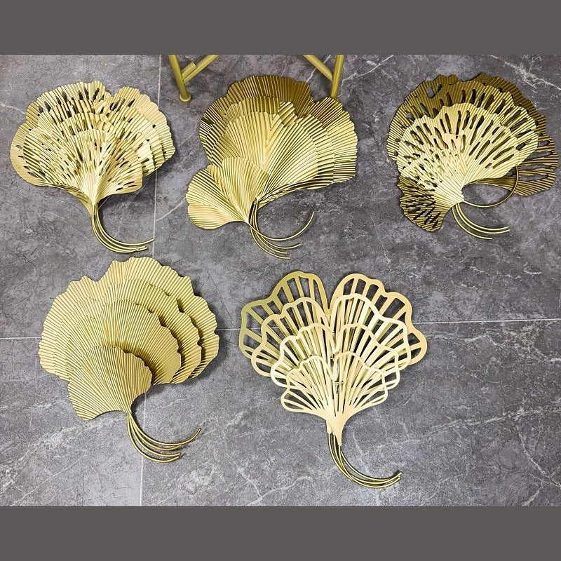 Elegant Ginkgo Leaf Wall Art Hooks | Kelmera