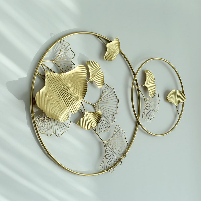 Elegant Ginkgo Leaf Wall Art Sculpture | Kelmera