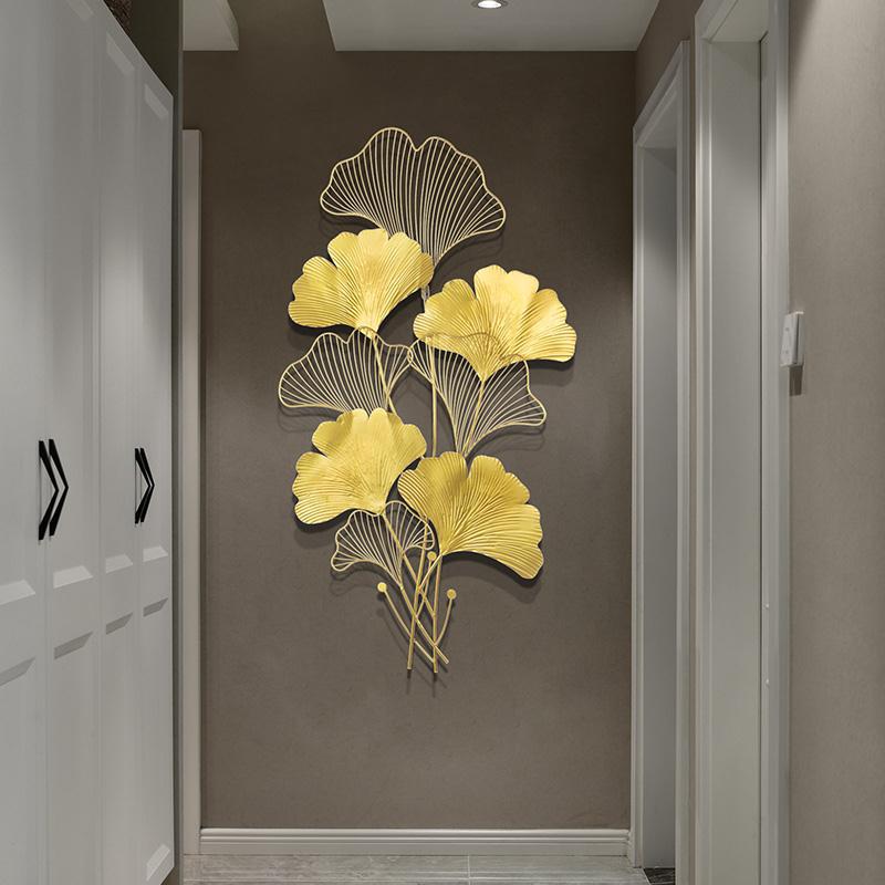 Elegant Ginkgo Leaf Wall Art Sculpture Metal | Kelmera