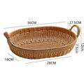 Elegant Handwoven Oval Storage Bowl | Kelmera