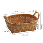Elegant Handwoven Oval Storage Bowl | Kelmera