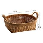 Elegant Handwoven Oval Storage Bowl | Kelmera