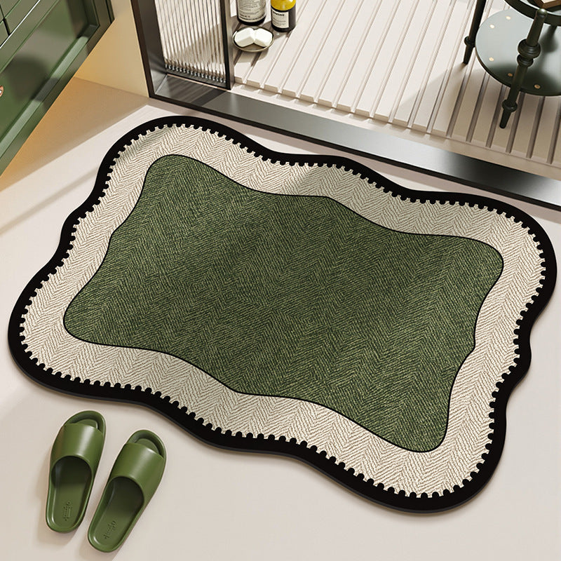 Elegant Herringbone Pattern Area Rug | Kelmera