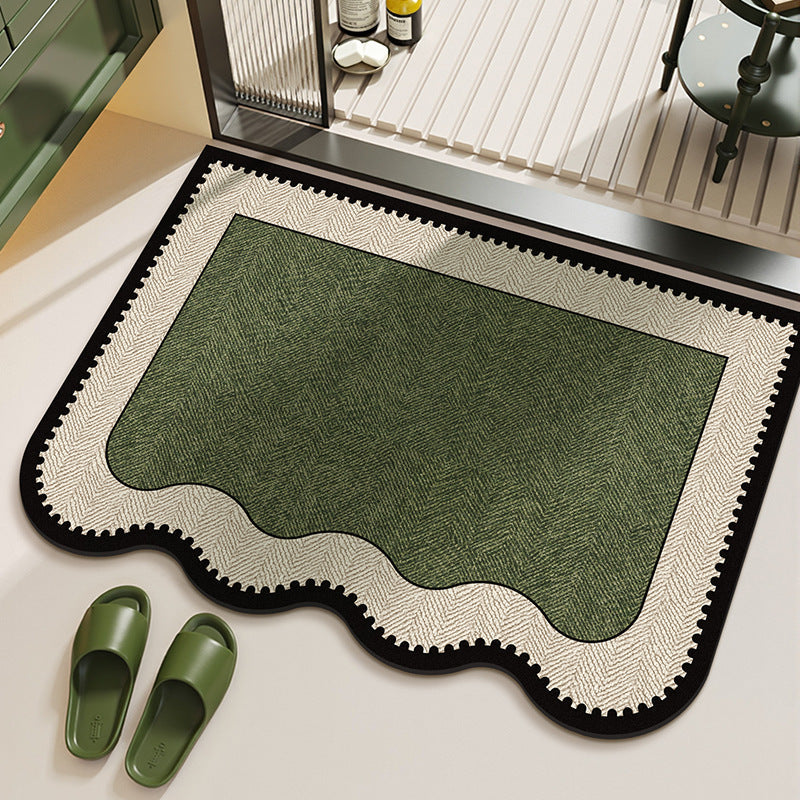 Elegant Herringbone Pattern Area Rug | Kelmera