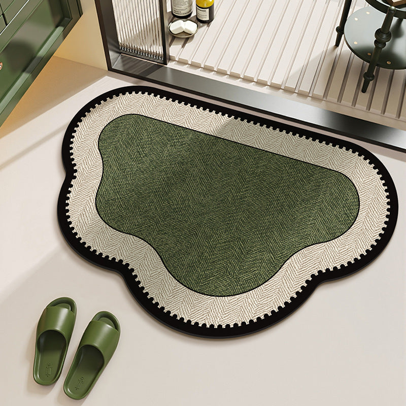 Elegant Herringbone Pattern Area Rug | Kelmera