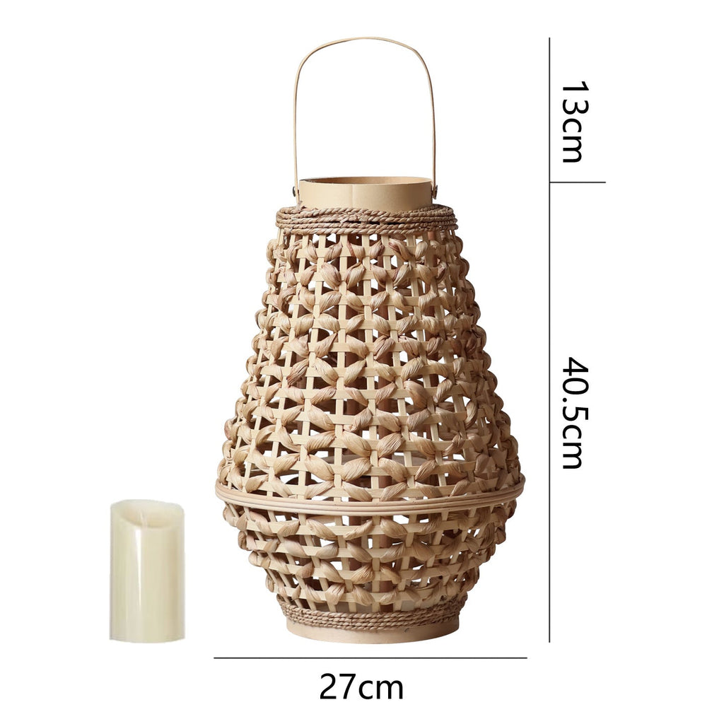 Elegant Lantern made of Braided Rattan | Kelmera