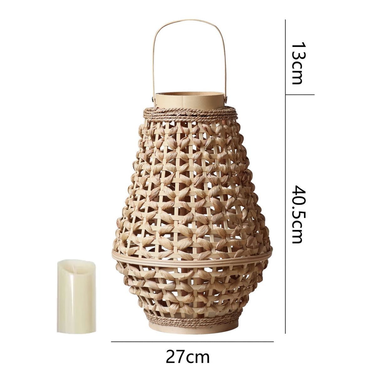Elegant Lantern made of Braided Rattan | Kelmera