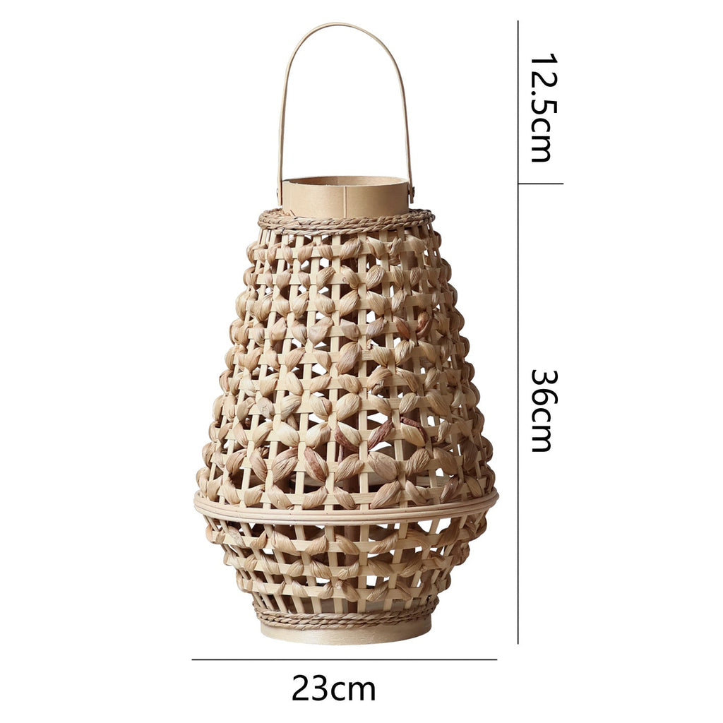 Elegant Lantern made of Braided Rattan | Kelmera
