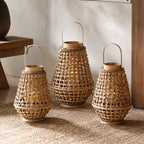 Elegant Lantern made of Braided Rattan | Kelmera